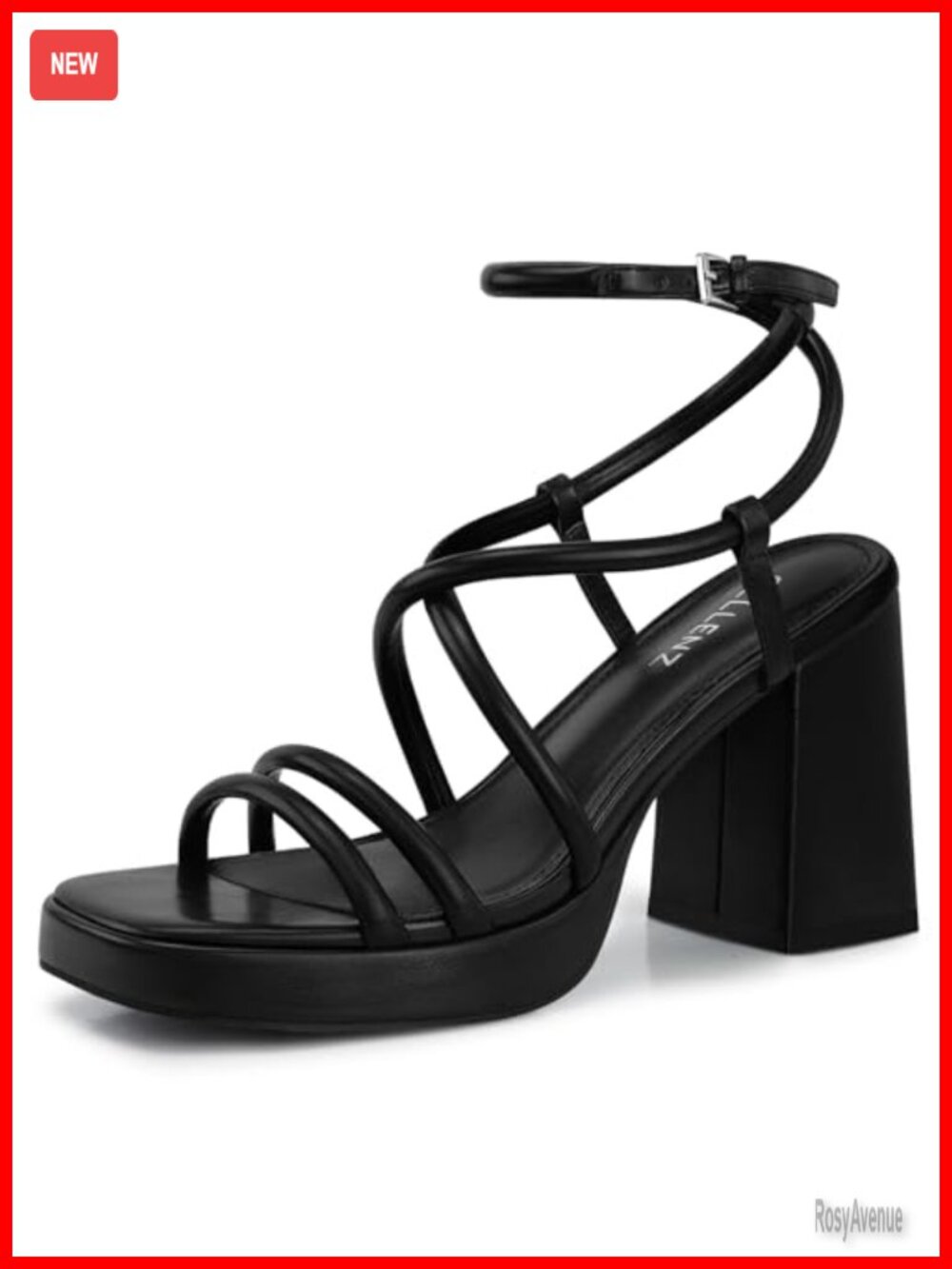 Women Chunky Platform Heels Strappy High Heel Sandals Block Heel Formal Wedding